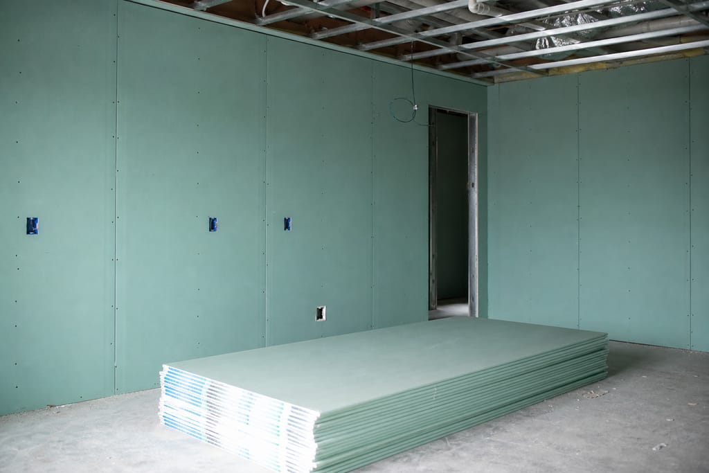 Moisture-resistant green board photo